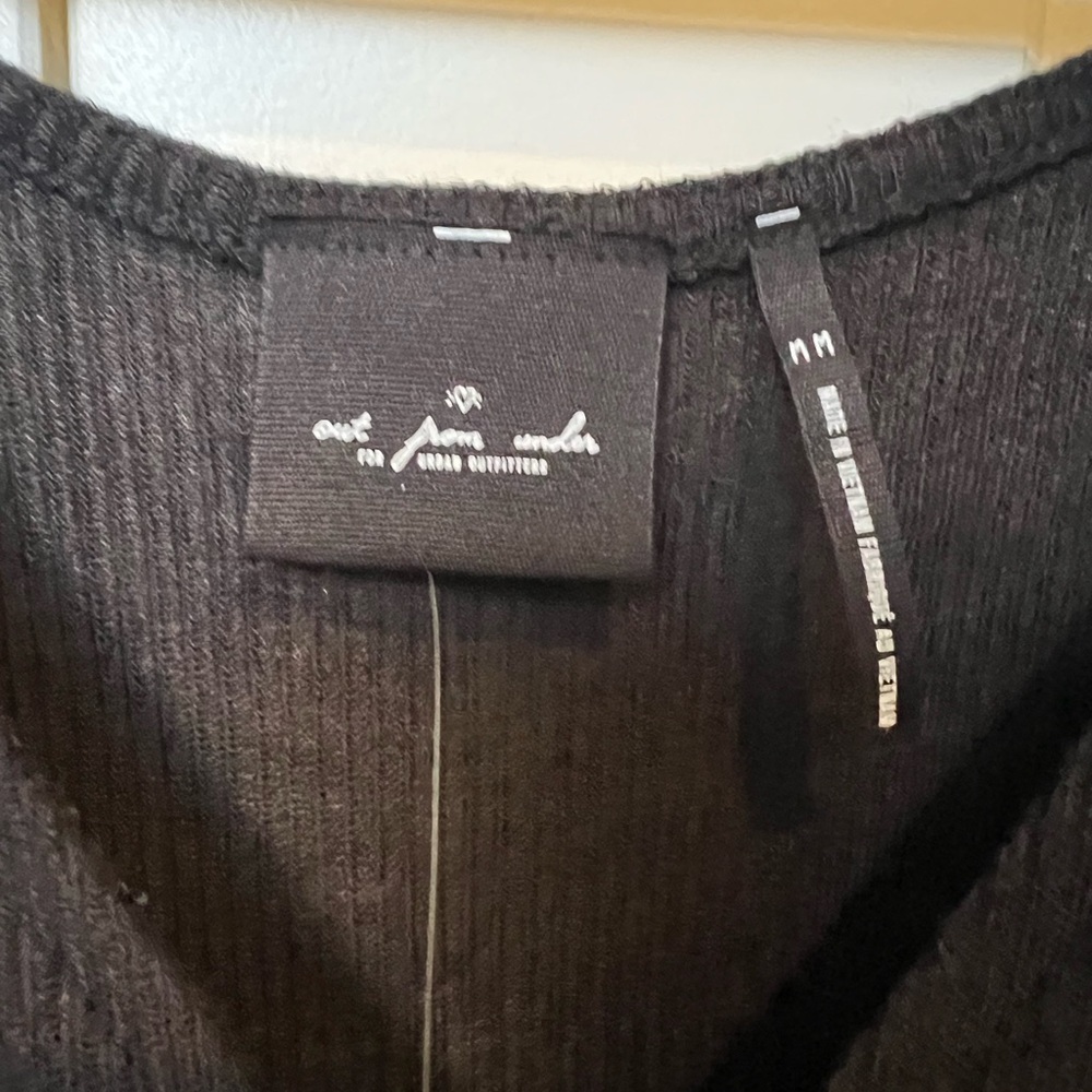 Urban Outfitters Black Ruched Crop Top New With Tags - Picture 3 of 7